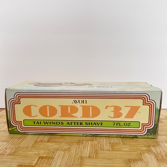Vintage Avon cord ‘37 tai winds aftershave 7fl oz. - Picture 2 of 7